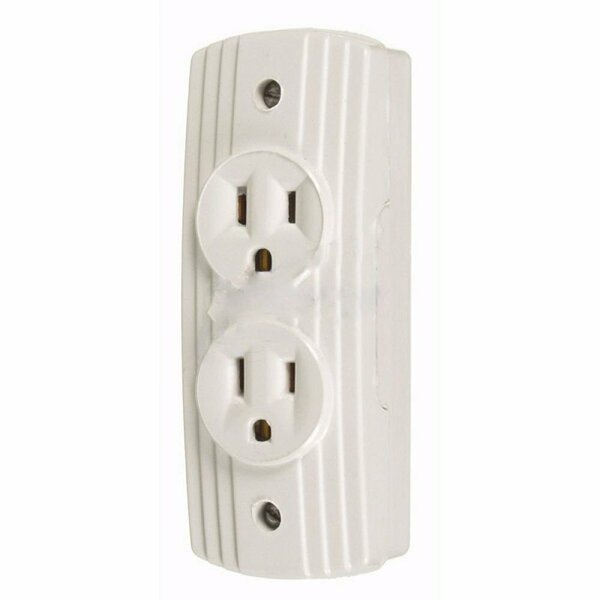 American Imaginations 15 AMP Rectangle Beige Electrical Receptacle Plastic AI-36850